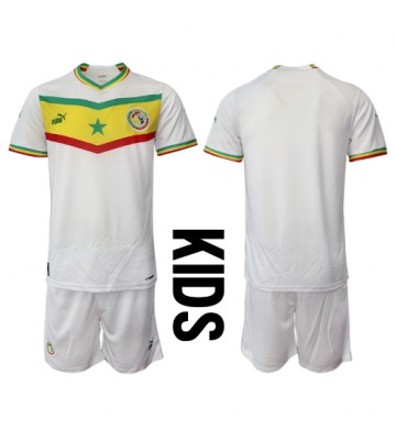 Senegal Hjemmedraktsett Barn VM 2022 Kortermet (+ Korte bukser)